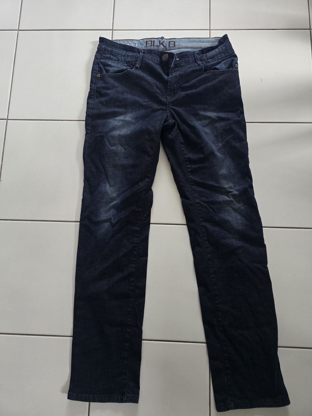 Mens Black Bull slim fit 33×33  blue  jean